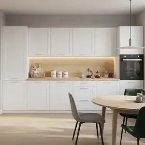 Konyhabútor Signum 350cm Matt fehér/Fehér felső rész nélkül kép