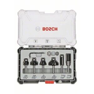 BOSCH 2607017469 Trim&Edging színelő és szélező alakmaróbetét készlet, 8 mm-es szárral, 6 db kép