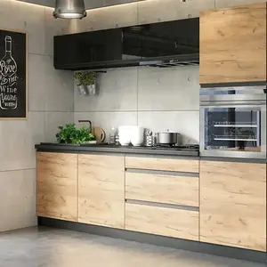 Konyhabútor Brick 260 fekete/craft kép