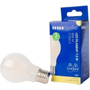 Tesla - LED izzó FILAMENT RETRO BULB E27, 7, 2 W, 230 V, 806 lm, 25000 h, 2700K meleg fehér, 360° kép