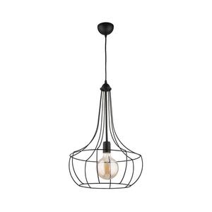 Jupiter 1653 - Csillár zsinóron FOX 1xE27/60W/230V fekete 1653 kép