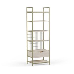 Zöld acél könyvespolc 60x179, 5x40 cm Amara – Marckeric kép