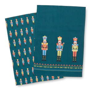 Pamut konyharuha szett karácsonyi mintával 4 db-os 50x70 cm Nutcracker – Catherine Lansfield kép