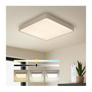 Brilagi-LED dimmelhető mennyezeti lámpatest POOL SQUARE LED/48W/230V 3000-6000K 50x50 cm bézs+távirányító BRI663 kép