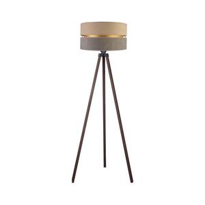 - Állólámpa DUO 1xE27/60W/230V átm. 44 cm bézs/szürke/barna AS0464+DU83549 kép