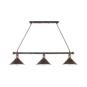 BRILAGI - Kábeles csillár FORGE 3xE27/60W/230V réz/patina BRSA49457-3P kép