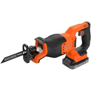 BLACK+DECKER BLCR78E1-QW akkus szablyafűrész, 3db fűrészlap, 18V, (1db 2, 5Ah akku) kép