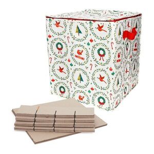 Újrahasznosított műanyag ruhatároló doboz 32x32x35 cm Classic Christmas – Rex London kép