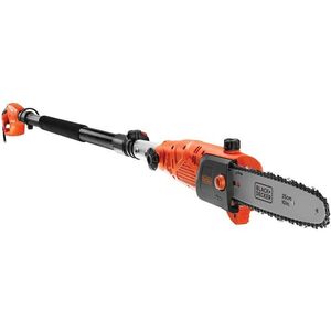 BLACK+DECKER forgatható fejű elektromos teleszkópos láncfűrész, 25cm, 800W, 1, 84–2, 70m kábelhossz kép