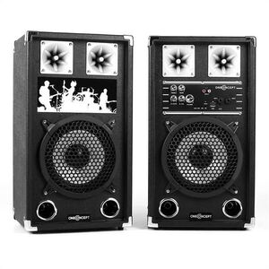 OneConcept BSX-8A, 45 W, USB, microSD, PA hangfal, fekete kép