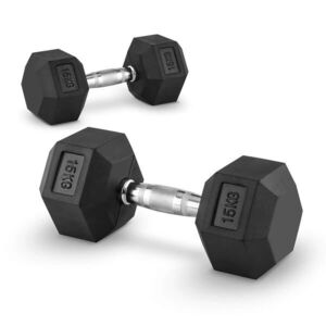 Capital Sports Hexbell, Dumbbell, súlyzó, 15kg kép