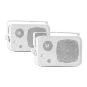Auna CB105, fehér, passzív 2-sávos hangfal, max. 20 W, pár, tartó mellékelve kép