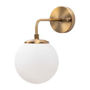 Fehér-sárgaréz színű fali lámpa ø 15 cm Viran – Opviq lights kép