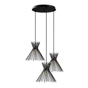 Fekete függőlámpa fém búrával ø 63 cm Kirpi – Opviq lights kép