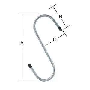 S - kampó 175X65X52MM ZN kép