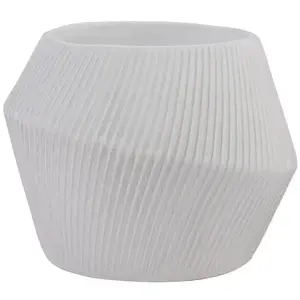 Virágcserép lc5085-a /17x17x13/ant.fehér kép