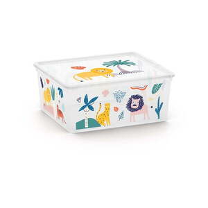 Fehér műanyag gyerek tárolódoboz 40x34x17 cm C Box Style – KIS kép