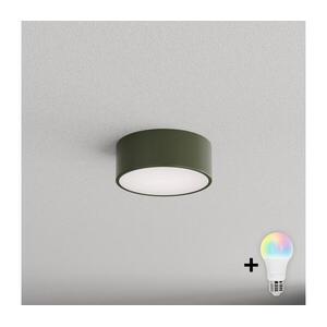 BRILAGI - LED RGBW mennyezeti lámpa CLARE 1xE27/12W/230V átm. 20 cm khaki BG5228+AI0579 kép