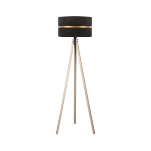 - Állólámpa DUO 1xE27/60W/230V átm. 44 cm fekete/bézs AS0463+DU83525 kép