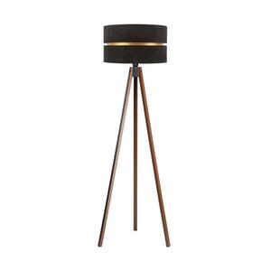 - Állólámpa DUO 1xE27/60W/230V átm. 44 cm fekete/wenge AS0462+DU83525 kép