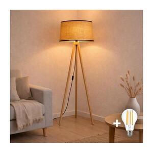 Brilagi - LED állólámpa CERIA 1xE27/60W/230V átm. 50 cm bézs EG781084+AS0463 kép