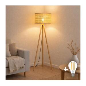 Brilagi - LED állólámpa CERIA 1xE27/60W/230V Ø 40 cm bézs EG781161+AS0463 kép