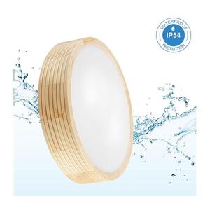 Fürdőszobai mennyezeti lámpatest NATURAL MODERN 3xE27/15W/230V átm. 37, 5 cm fenyő LD-PD-6.20/R/SOSNA kép