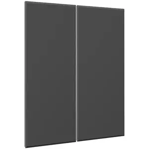 Előlap szekrény Luxeo F16-D80_D80Z vékony keret dark grey kép