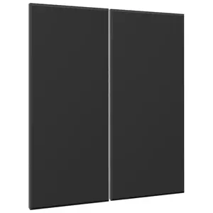 Előlap szekrény Luxeo F16-G80(72) vékony keret black kép
