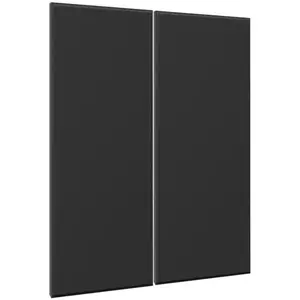 Előlap szekrény Luxeo F16-D80_D80Z vékony keret black kép