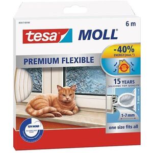 tesamoll Szilikon öntapadó tömítés, 6 m, fehér kép
