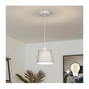 Brilagi - LED függőlámpa kábellel CERIA 1xE27/40W/230V átmérő 20, 5 cm szürke EG300171+EG781031 kép