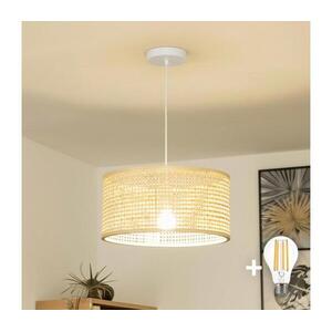 BRILAGI - CERIA BOHO LED függőlámpa zsinóron 1xE27/40W/230V átm. 40 cm bambusz EG300171+EG781161 kép