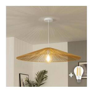 Brilagi - LED csillár kábelen CERIA BOHO 1xE27/40W/230V átm. 90 cm barna EG300171+EG781109 kép