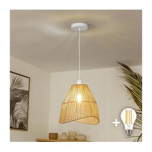 Brilagi - LED csillár kábelen CERIA BOHO 1xE27/40W/230V átmérő 30 cm barna EG300171+EG781101 kép