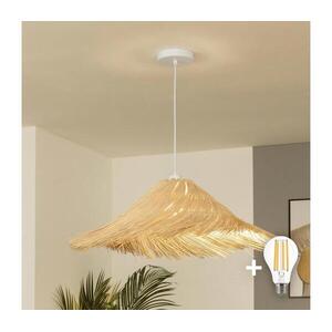 Brilagi - CERIA BOHO LED csillár kábellel, 1xE27/40W/230V, átm. 70 cm, rattan EG300171+EG781136 kép