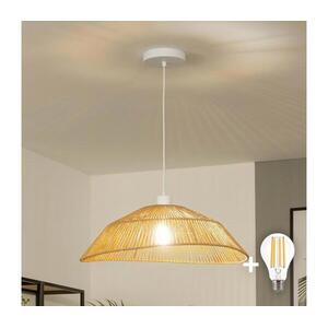 Brilagi - LED csillár kábelen CERIA BOHO 1xE27/40W/230V átm. 50 cm barna EG300171+EG781097 kép