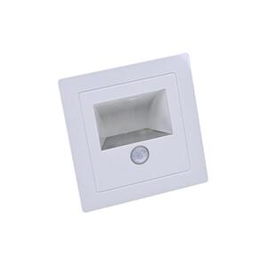 Bohemia-Design LED lépcsővilágító lámpa mozgás- és alkonyatérzékelővel LED/3W/230V 3000K fehér NASBC3 kép