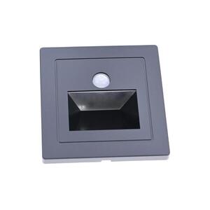 Bohemia-Design LED lépcsőlámpa mozgás- és alkonykapcsolóval LED/3W/230V 6000K fekete NASCC6 kép