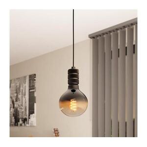 Eglo 43801 - Csillár zsinóron YORTH 1xE27/40W/230V fekete 43801 kép