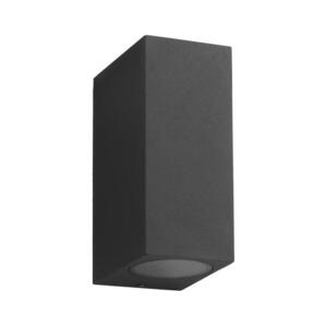 Kültéri fali lámpa BOKA 2xGU10/60W/230V IP44 fekete EKO8333 kép