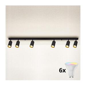 BRILAGI - LED fényerőszabályozható spotlámpa SELE 6xGU10/6, 5W/230V fekete/arany BG0633+AI2320 kép