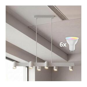 BRILAGI - LED RGBW dimmelhető csillár kábelen SELE 6xGU10/6, 5W/230V fehér BG5272+AI2323 kép
