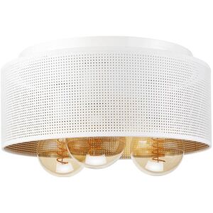 Mennyezeti lámpa SIRJA PLISADO 3xE27/15W/230V Ø 35 cm fehér/arany LM-3.178/BIAŁO-ZŁOTY kép