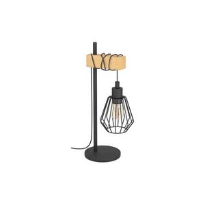 Eglo 780173 - Asztali lámpa TABODI 1xE27/40W/230V barna/fekete 780173 kép