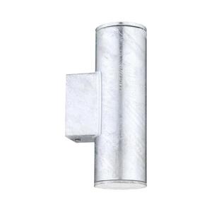 Eglo 30911 - LED kültéri fali lámpatest RIGA 2xGU10/2, 8W/230V IP44 ezüst 30911 kép
