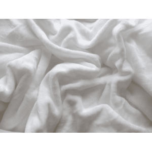 SOFT fehér mikroplüss lepedő 180x200 cm kép