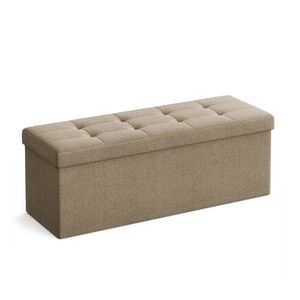 Taburette tárolóhellyel OTTOMAN 110x38 cm, világosbarna kép