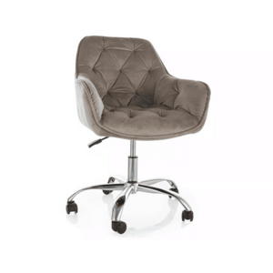 Irodai szék Q-190 VELVET, bézs kép