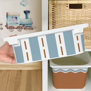 Matrica az IKEA TROFAST dobozra – Terracotta Breeze (geometrikus minták) kép